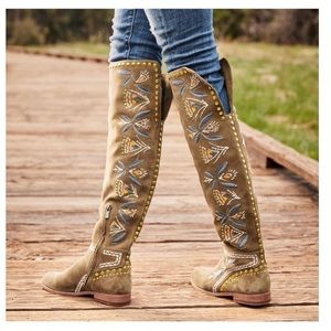 Frye Tina Embroidered Boots